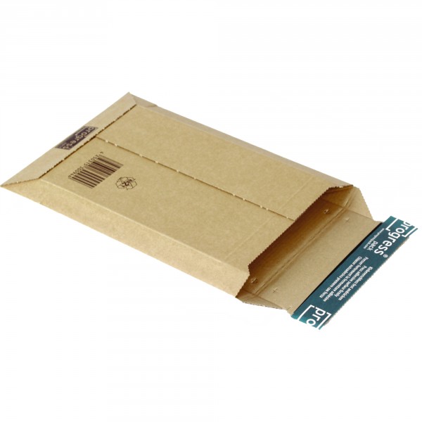 Versandtasche aus extrem stabiler Wellpappe DIN A5 | braun