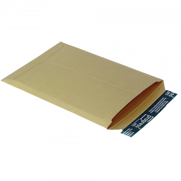 Versandtasche aus stabiler Vollpappe DIN A4+ | braun | Groß- und Maxibrief Format