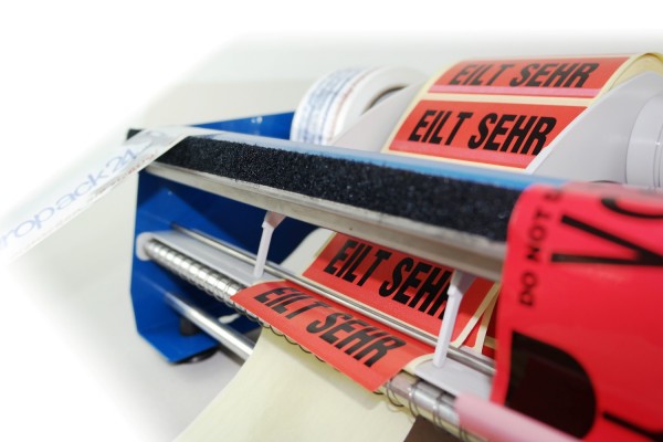 Tisch-Etikettenspender für bis zu 6 Rollen