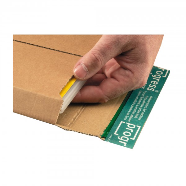 Versandtasche aus extrem stabiler Wellpappe DIN B4 | braun