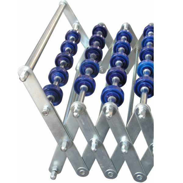 Scherenröllchenbahn mit Kunstoffröllchen