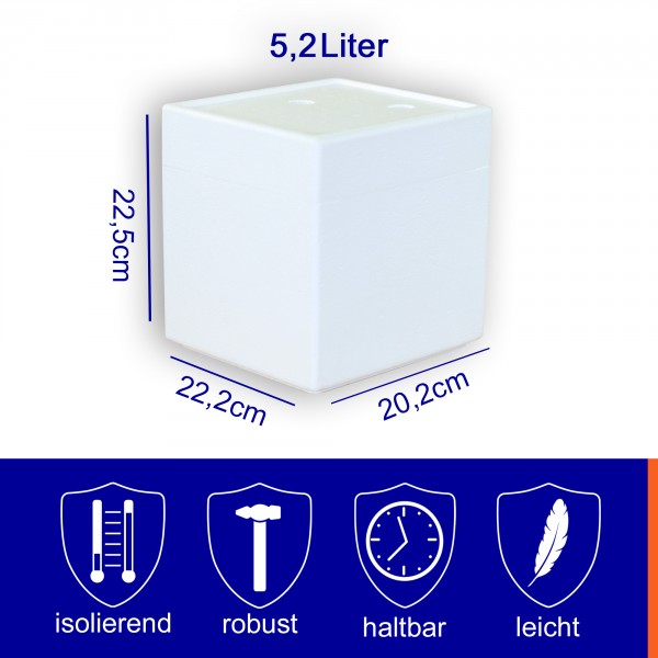 Styropor Isolierbehälter 5,18 Liter