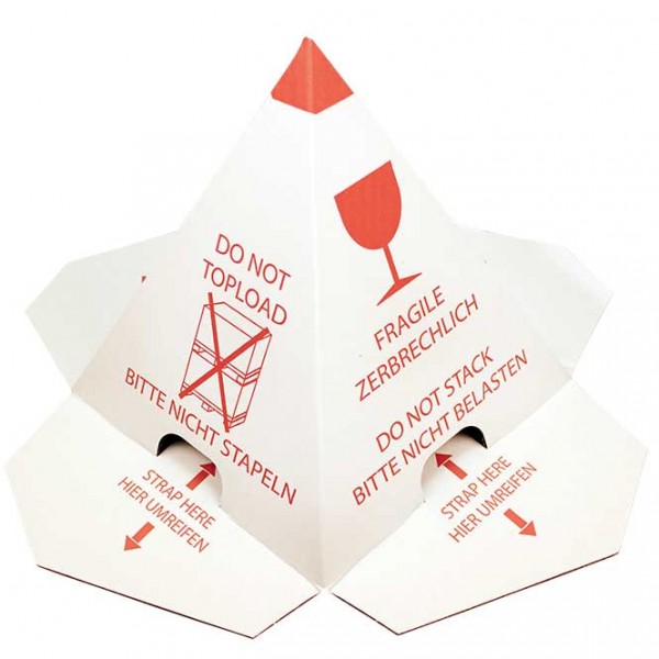 Palettenhütchen 200x200x235mm | Befestigung mit Bandumreifung