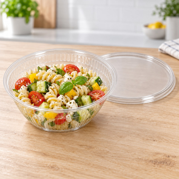 Salatschale klar 600ml mit Deckel