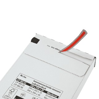 244x344x45mm Maxibrief Karton | weiß